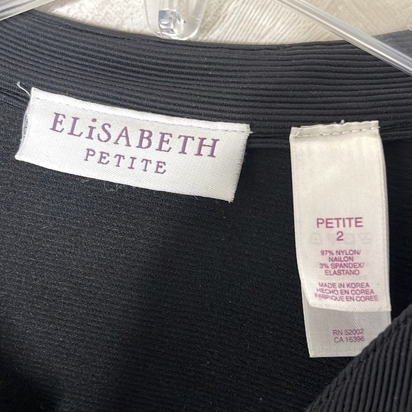 ❤️ 🆕 ELIZABETH Petite Jacket Cover Top Size 2P - Picture 4 of 4